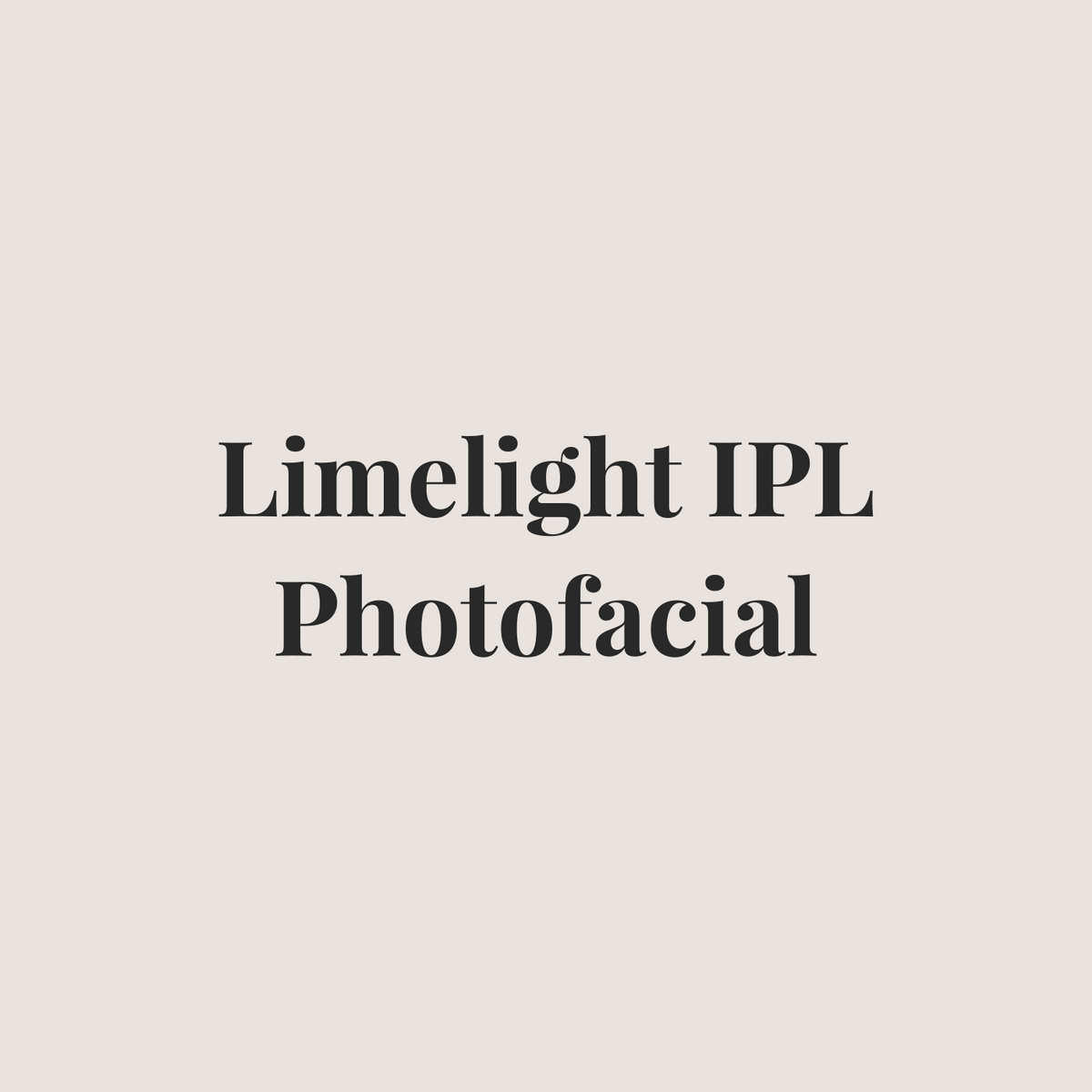 Limelight IPL Photofacial at Pure Glow Skin Refinery