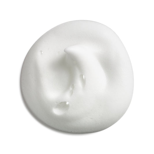 Eminence Organics Acne Advanced Cleansing Foam — texture swatch applied to skin