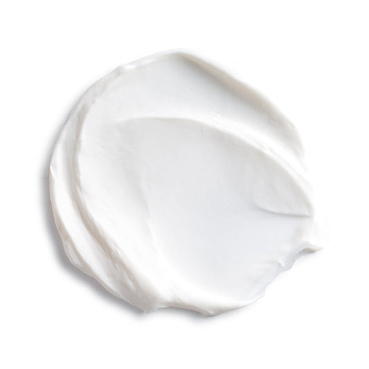 Eminence Organics Snow Mushroom Eye Cream — texture swatch applied to skin