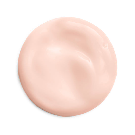 Eminence Organics Strawberry Rhubarb Hyaluronic Hydrator — texture swatch applied to skin
