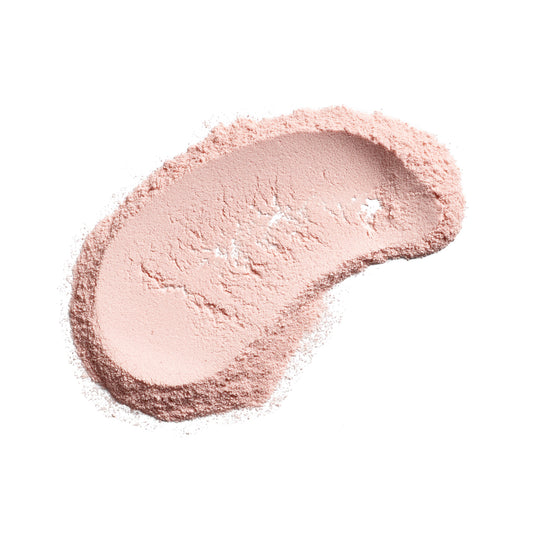 Eminence Organics Barbados Cherry Enzyme Cleansing Powder — texture swatch applied to skin