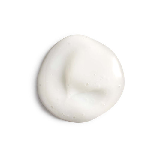 Eminence Organics Tulsi Snow Mushroom Cleansing Milk — texture swatch applied to skin