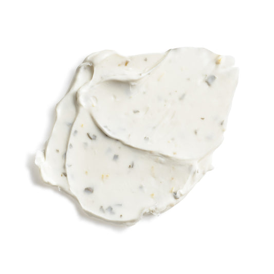 Eminence Organics Clear Skin Probiotic Masque — texture swatch applied to skin