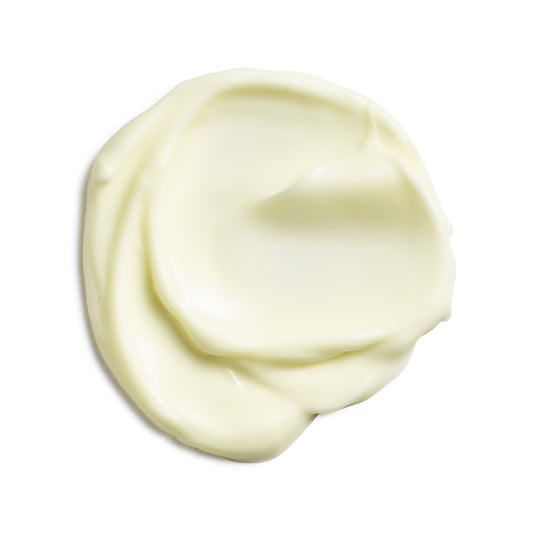 Eminence Organics Monoi Age Corrective Night Body Cream — texture swatch applied to skin