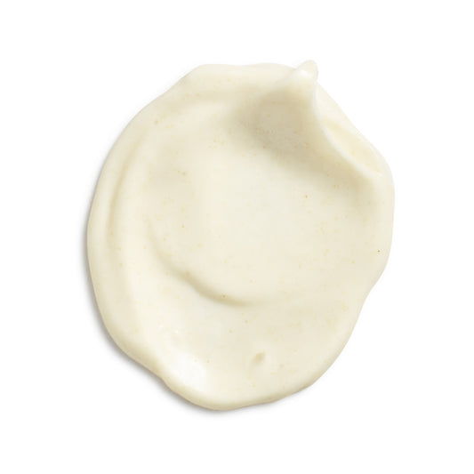 Eminence Organics Monoi Age Corrective Exfoliating Cleanser — texture swatch applied to skin