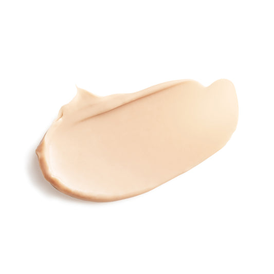 Eminence Organics Hibiscus Ultra Lift Neck Cream — texture swatch applied to skin