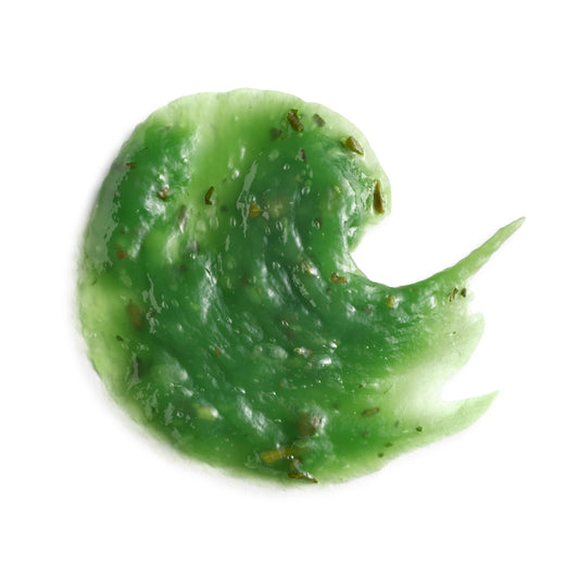 Eminence Organics Eight Greens Phyto Masque Hot — texture swatch applied to skin