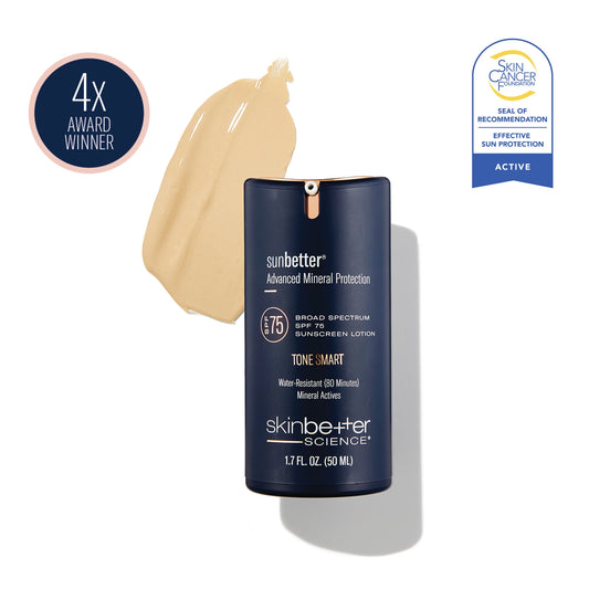 skinbetter science sunbetter Tone Smart SPF 75 Lotion — product packshot